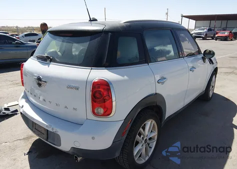 2013 Mini Countryman Cooper from USA, damaged, VIN WMWZB3C50DWM09707
